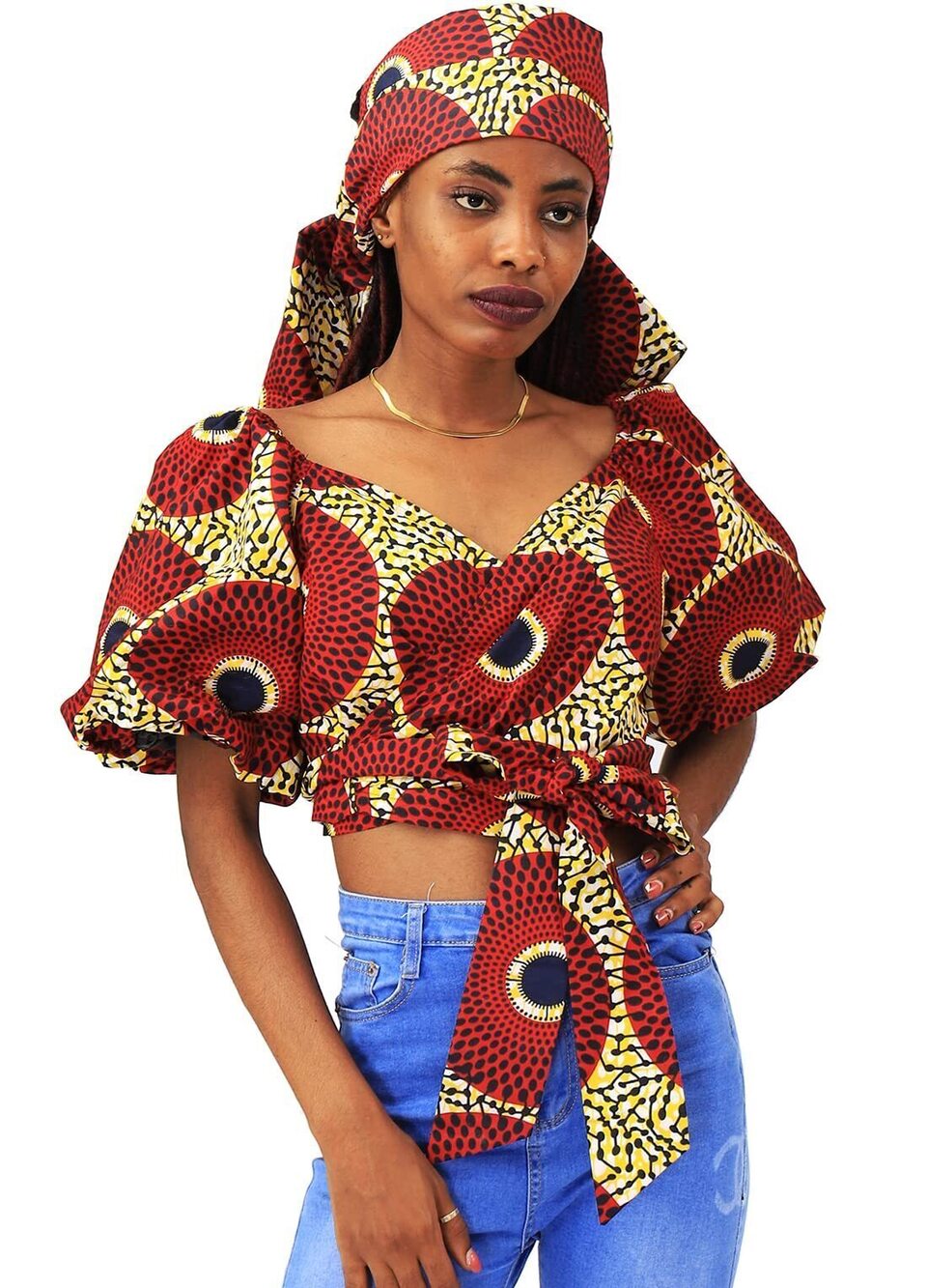 7761 African Wax Top Ankara Print Tops & Head Wrap Set as1 Alpha 3X_l